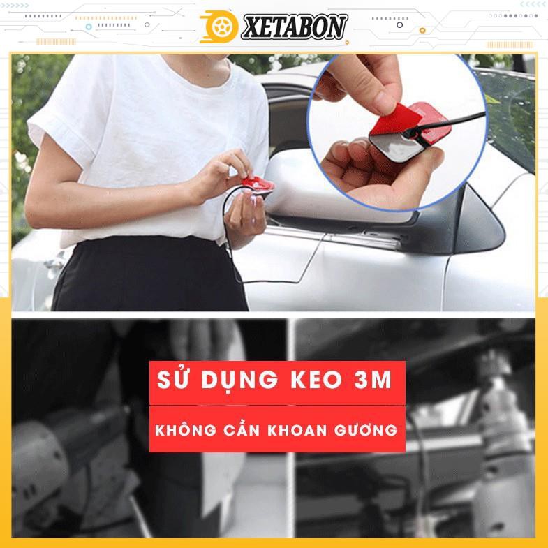 Combo Camera Cập Lề Xoá Điểm Mù Và Màn Taplo Trượt/Đứng 4.3inch cho xe hơi tiện lợi không cần khoan gương