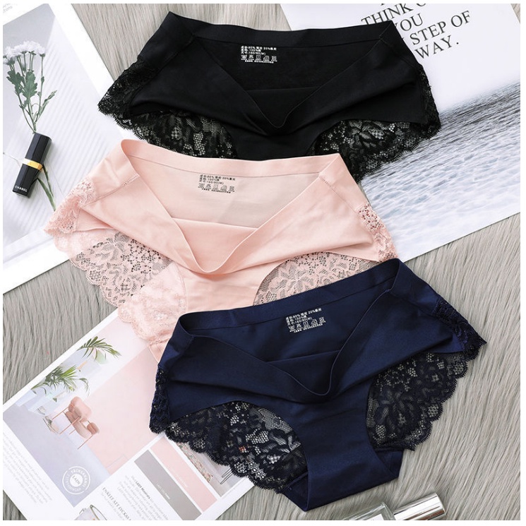 Quần lót Nữ su đúc thun lạnh phối ren Siêu Gợi Cảm MẶC NHƯ KHÔNG MẶC - Đồ lót nữ cao cấp
