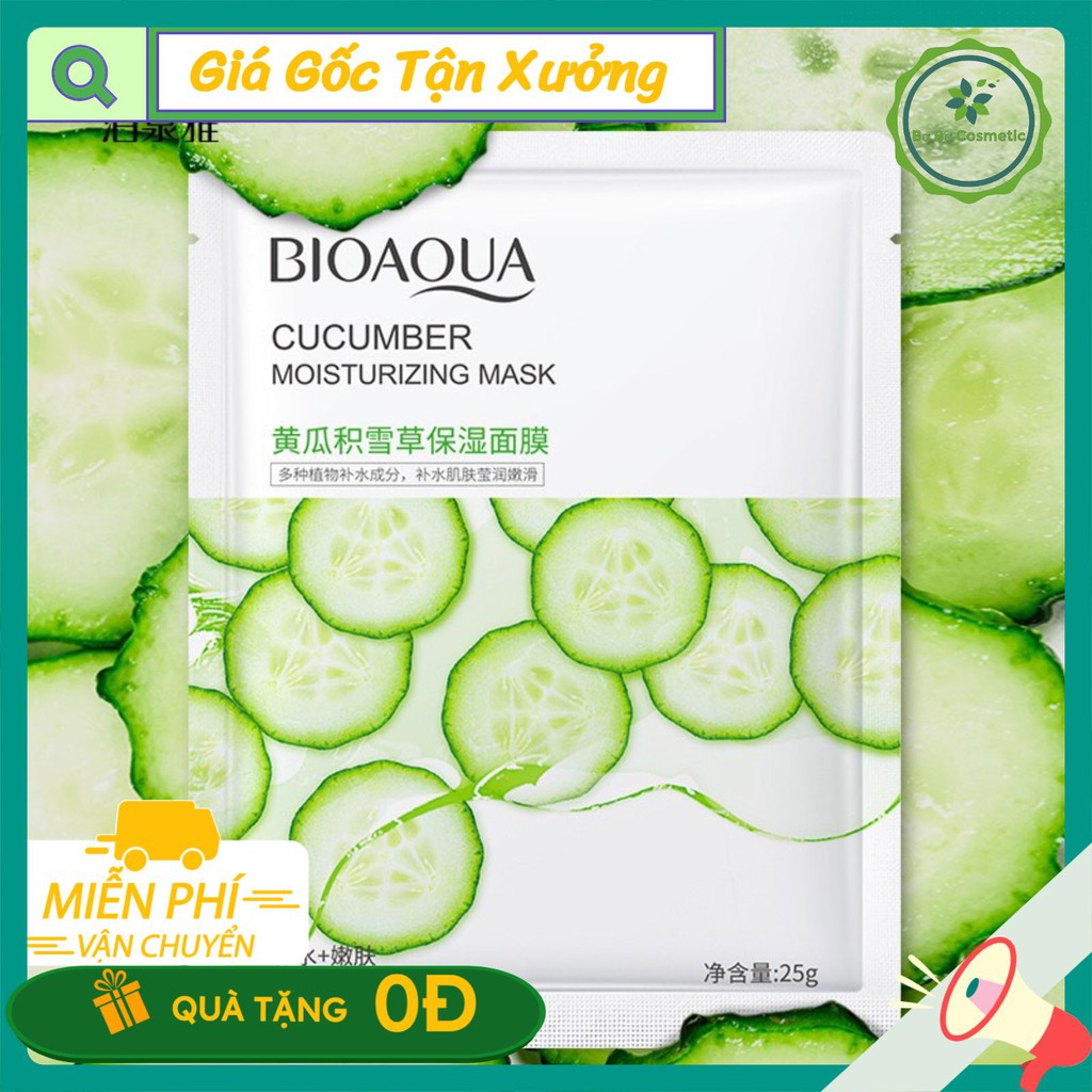Mặt nạ chiết xuất thiên nhiên Nội Địa Trung BIOAQUA dưỡng da, cấp cẩm, đều màu da | BigBuy360 - bigbuy360.vn