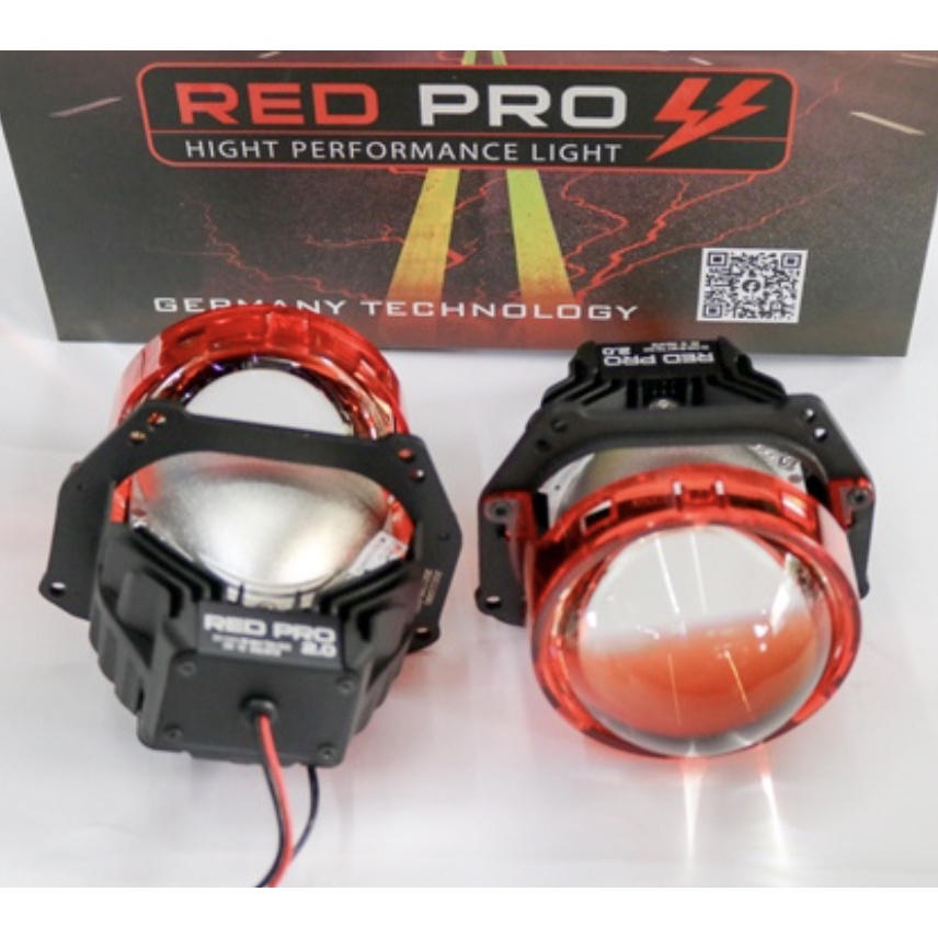 Bi Cầu Titan Black - Bi Led Titan Black RED PRO 2.0, CHÍNH HÃNG GTR, BẢO HÀNH 1 NĂM