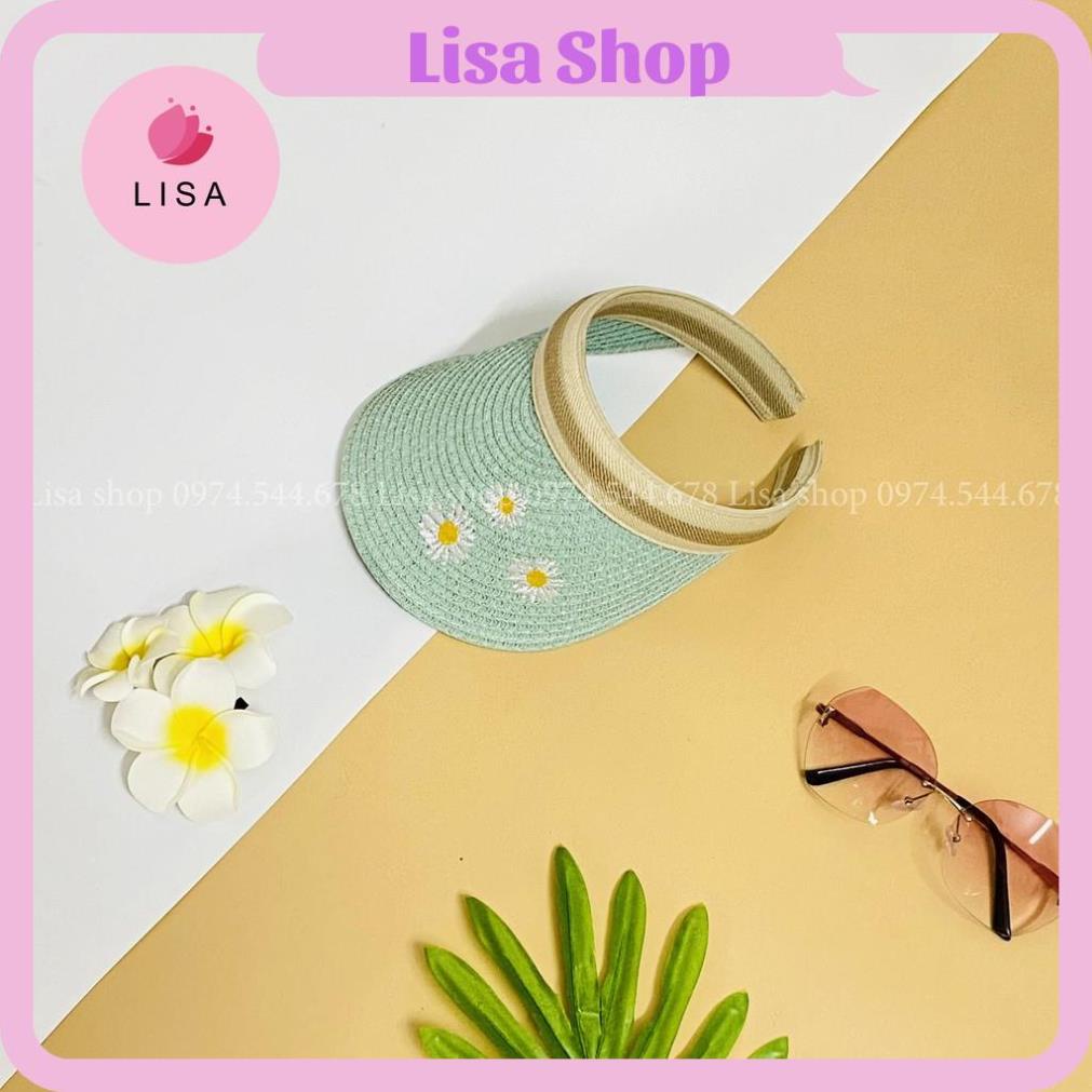 [HÀNG CAO CẤP] Mũ cói, nón cói đi nắng, đi biển cho bé, đầu trống in hình dễ thương, M22