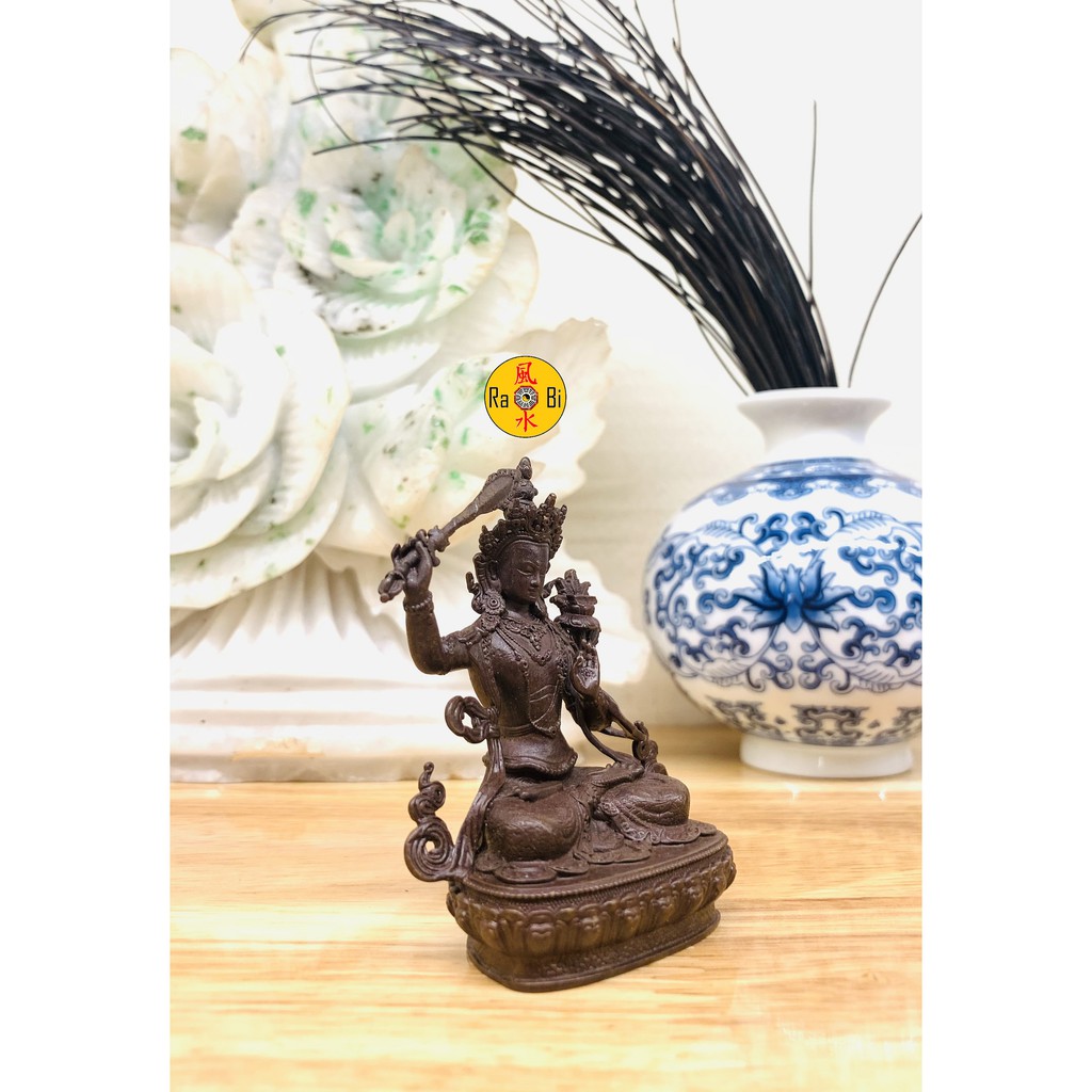 Đức Văn Thù Sư Lợi Bồ Tát Mật Tông Mini - Tượng Đồng Phong Thủy Cao Cấp