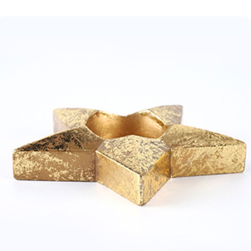 Khay Giá Đỡ Nến Hình Trăng Sao Chất Liệu Resin Phong Cách Bắc Âu