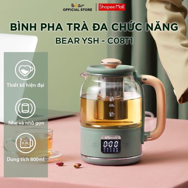 Máy Pha Trà Đa Chức Năng Bear YSH-C08T1