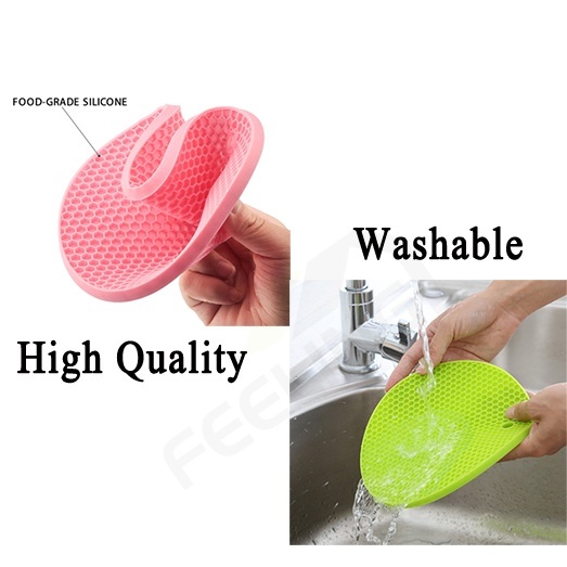 FEELING ☕ Đế Lót Ly Hình Tròn Bằng Silicone Chịu Nhiệt Chống Trượt Tiện Dụng Cho Nhà Bếp