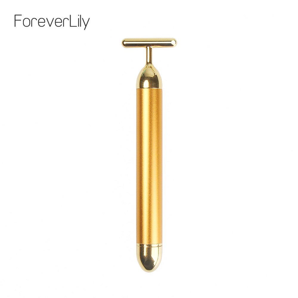 Foreverlily Thanh lăn mát xa mặt foreverlily hình chữ T bằng kim loại