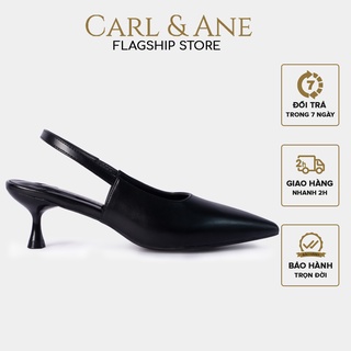 Carl & Ane - Giày cao gót mũi nhọn dáng công sở cao 5cm màu đen - CL013 thumbnail