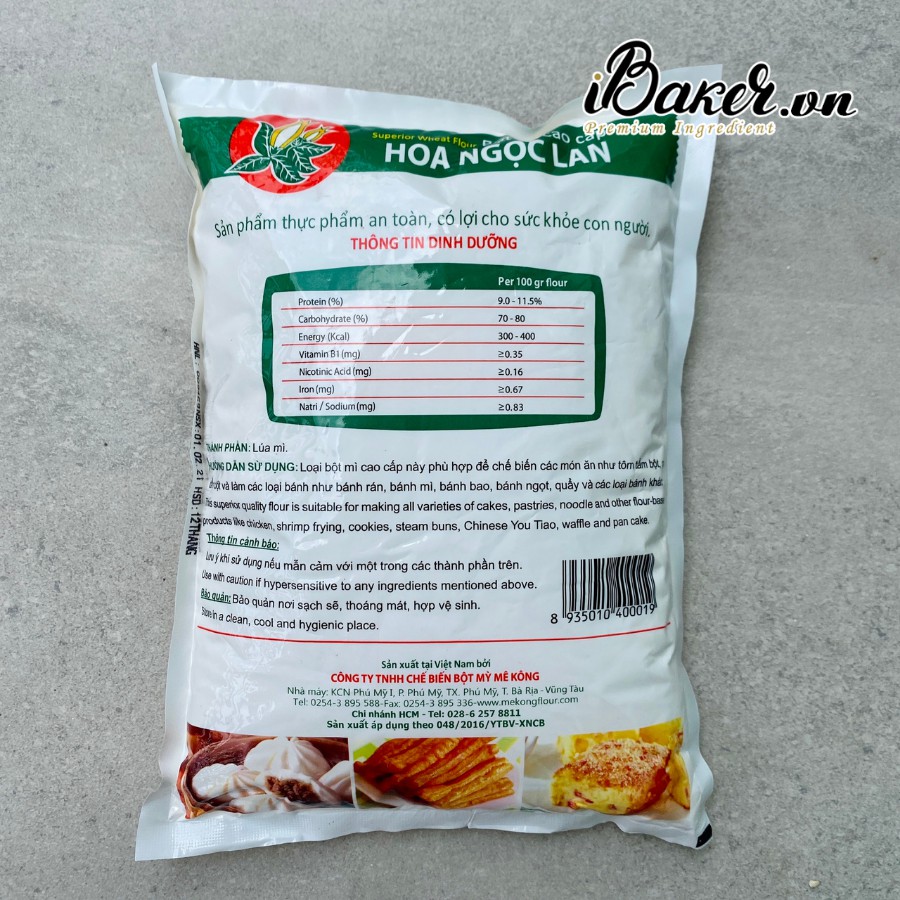 [1KG] Bột mì cao cấp Hoa Ngọc Lan, bột mì đa dụng