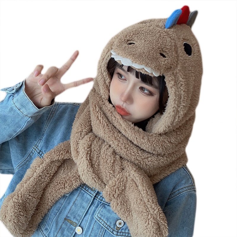 Bộ Đồ Thời Tiết Mùa Thu Đông 3 Trong 1 Gồm Mũ + Găng Tay + Khăn Choàng Lông Nhung