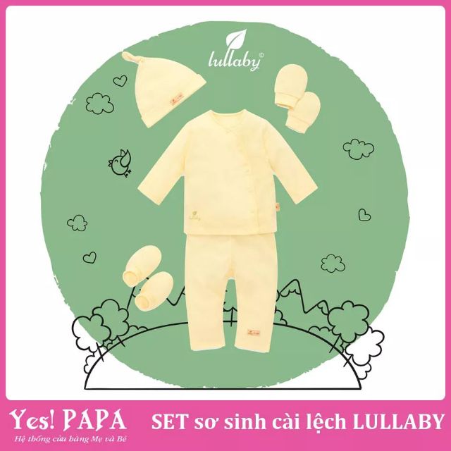 SET sơ sinh cài lệch Lullaby