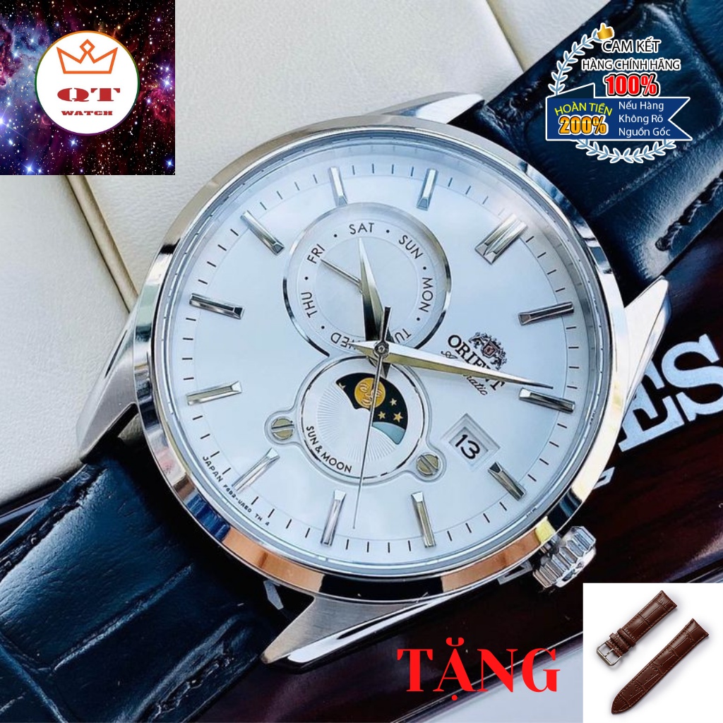 Đồng Hồ Nam ORIENT SUN & MOON GENERATION 5 Ver2 RA-AK0310S00C Chính Hãng Tặng Dây Da Cao Cấp