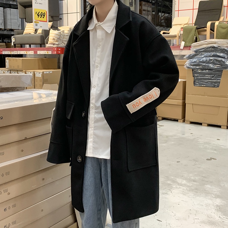 Áo khoác dạ nam dáng dài phong cách hàn quốc trẻ trung hàng cao cấp chất dạ không xù lông