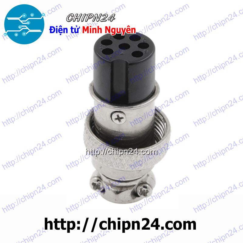 [2 CÁI] Jack GX16-7P Đực 15A 250V (Jack điện, tín hiệu, nối nguồn nhiều chân)