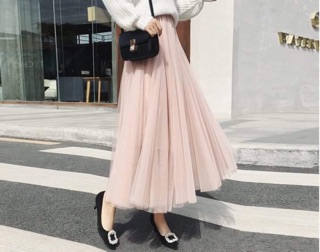 Chân váy tutu dài phồng NC
