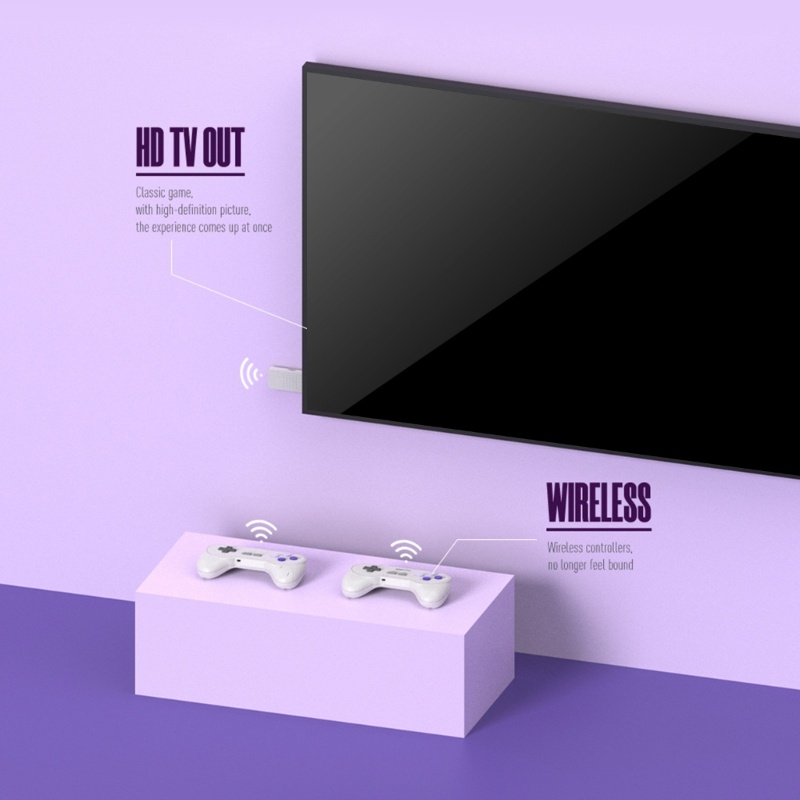 Máy Chơi Game Cầm Tay Không Dây SNES Phong Cách Retro