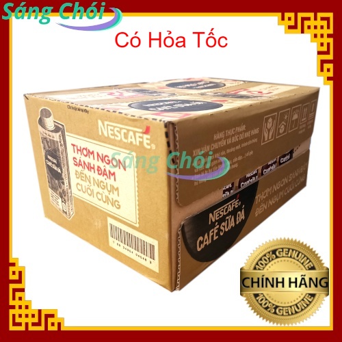 1 Thùng [24 Hộp x 200ml] Cà Phê Sữa Đá NESCAFÉ Cà Phê Uống Liền - Nestlé Nescafe Nestle - Sáng Chói