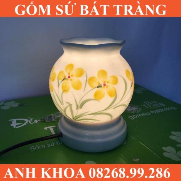 Đèn xông tinh dầu - Gốm sứ Bát Tràng Anh Khoa