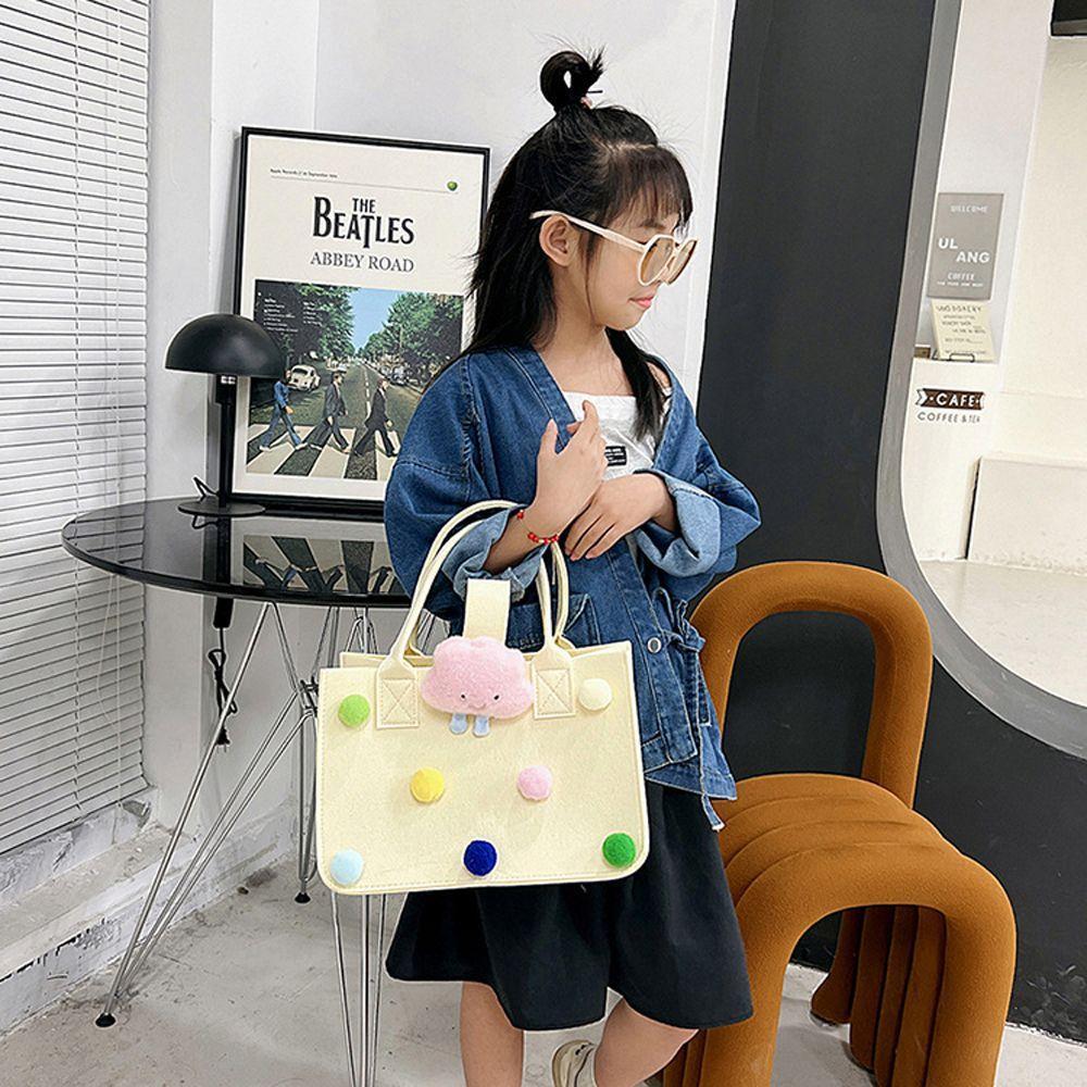 Túi Tote Đeo Vai Bằng Vải Nỉ In Hình Khủng Long Dễ Thương Có Thể Tái Sử Dụng Cho Nữ