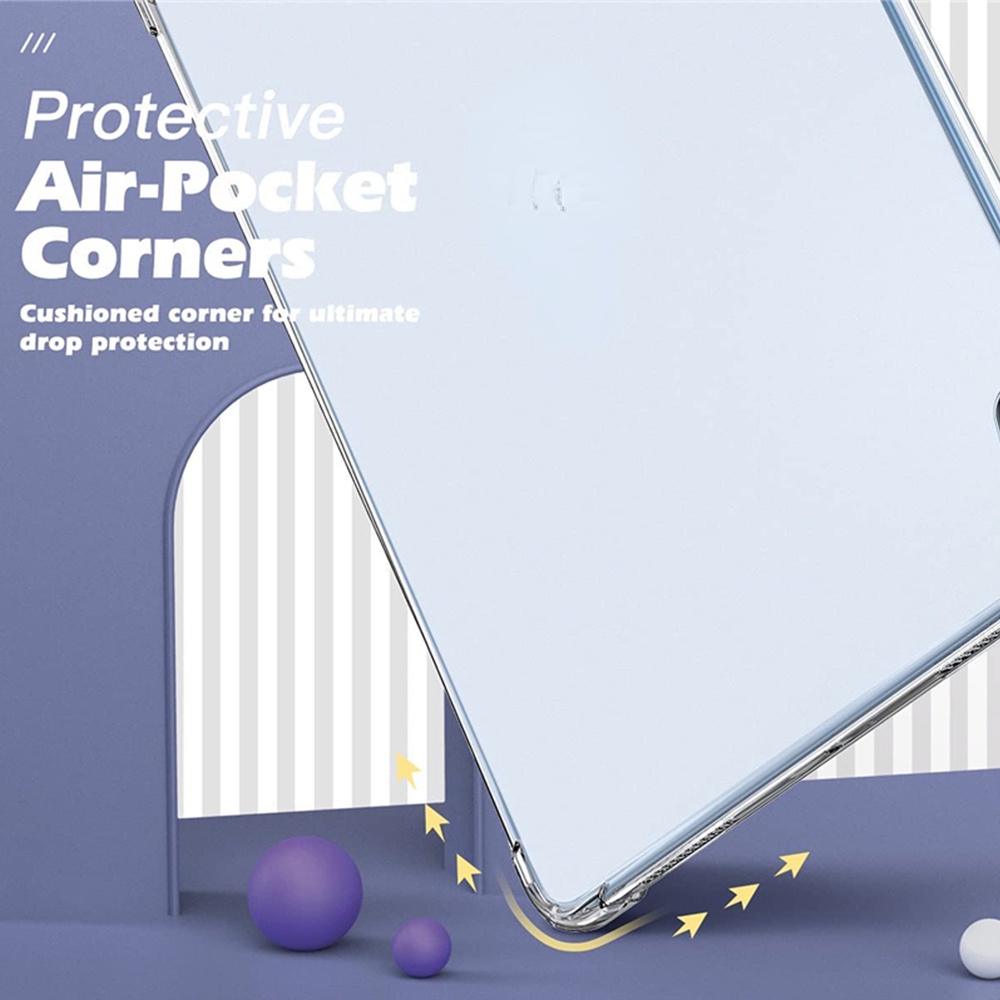 Ốp Máy Tính Bảng Silicon Trong Suốt Có Túi Khí Chống Va Đập Cho iPad Mini Air Pro 1 2 3 4 5 6 7 8 9 7.9 9.7 10.2 10.5 10.9 11 12.9