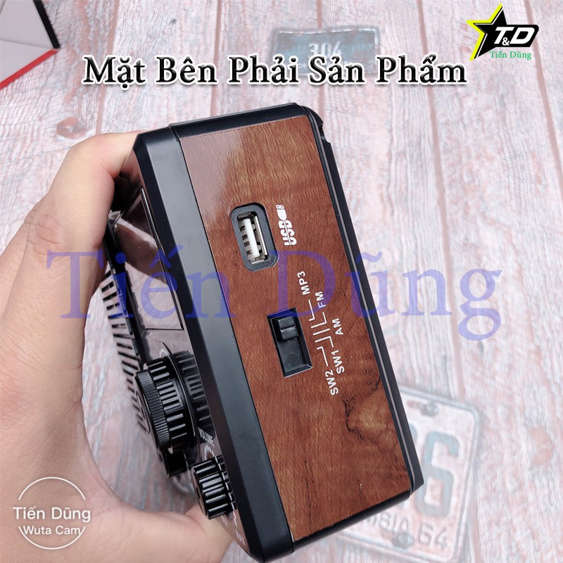 ĐÀI RADIO FM SW 888 tích hợp USB Thẻ nhớ chạy điện 220V cắm trực tiếp