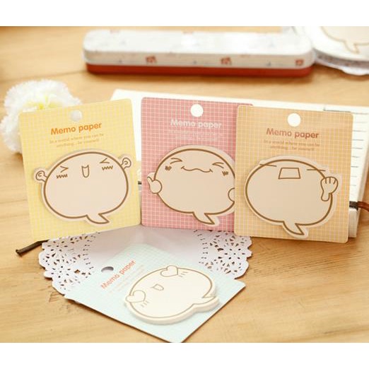 Giấy Ghi Chú Hình Biểu Tượng Cảm Xúc Hoạt Hình Sáng Tạo