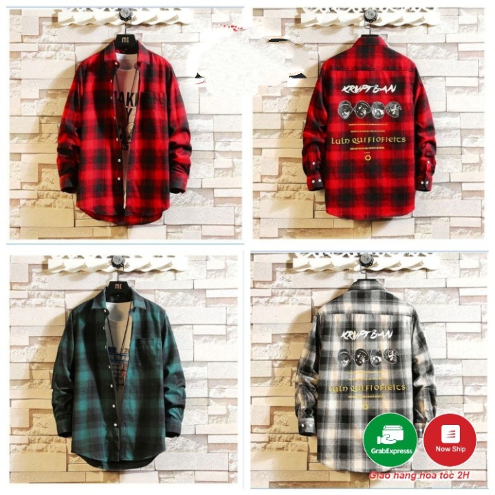 ÁO Sơ Mi Caro Flannel Nam Nữ Áo chống nắng Sọc Nam Nữ Cực Chất Nhiều Mẫu SM10- T&A STORE