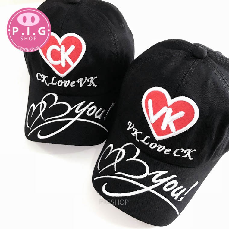 Nón cặp Vk Ck thời trang ( gồm 2 nón )