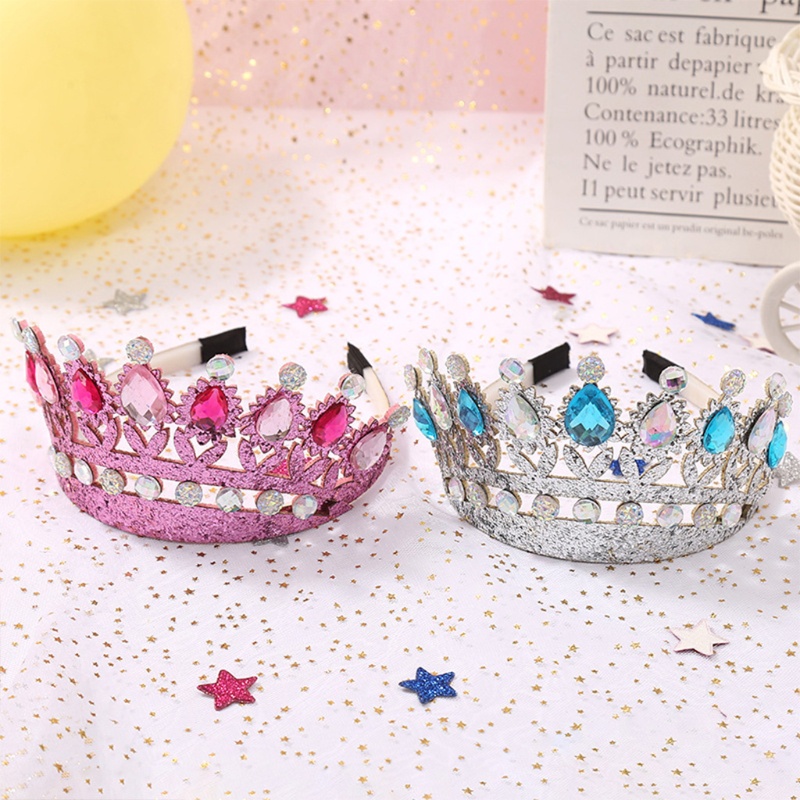 Vương Miện Cài Tóc Đính Đá Pha Lê Lấp Lánh Thời Trang Cho Nữ