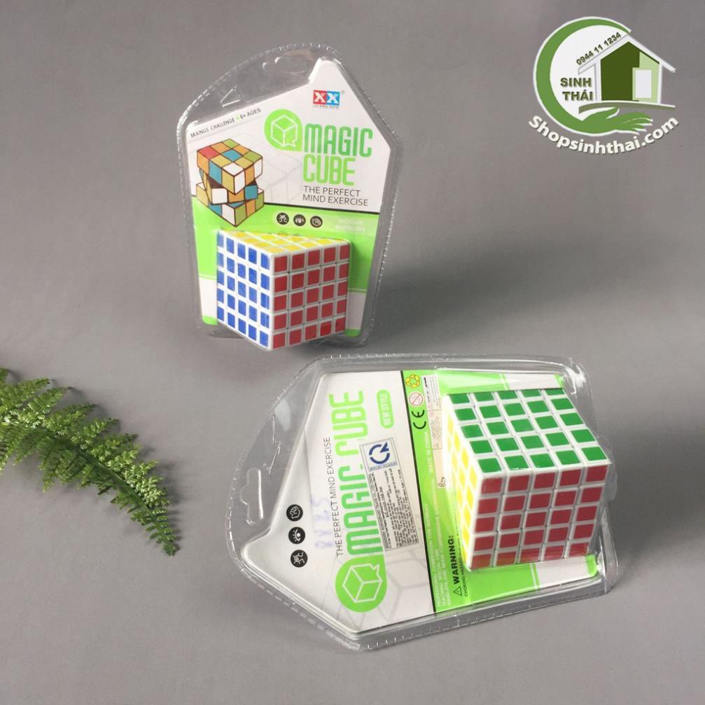 Cục rubik đồ chơi 5x5x5 trong vỉ ( kích thước 6cm x 6cm)