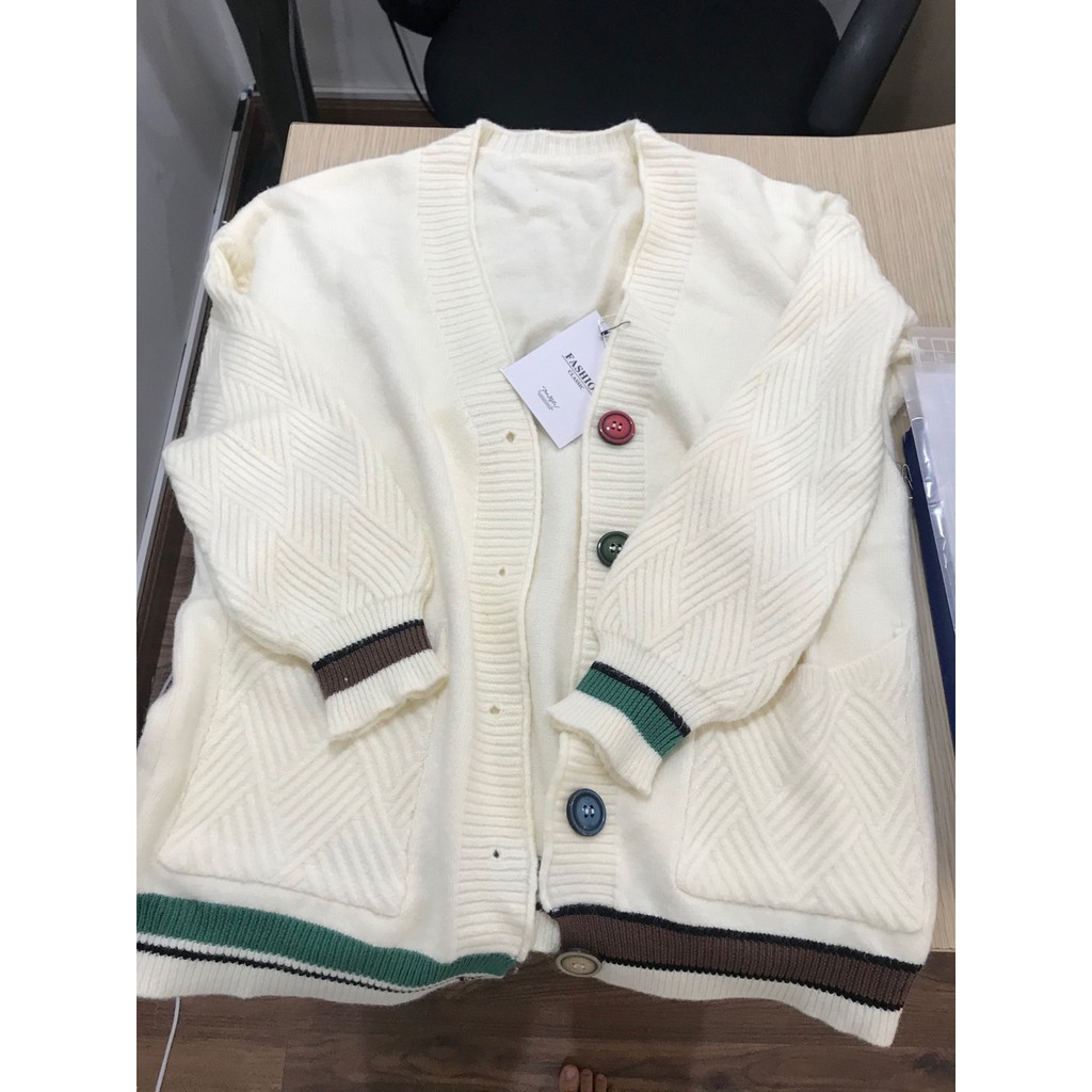 Cadigan dệt kim dáng rộng - hàng có sẳn | BigBuy360 - bigbuy360.vn