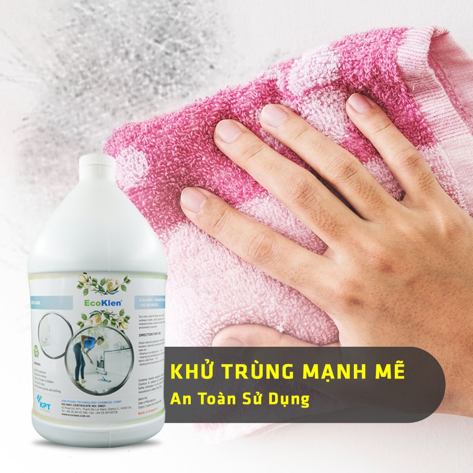 [NEW 2020] Nước Khử Trùng, Vệ Sinh Sàn Nhà  -  ECO LIME Không Mùi - Chai Lớn 1 Gallon (~3.78L)