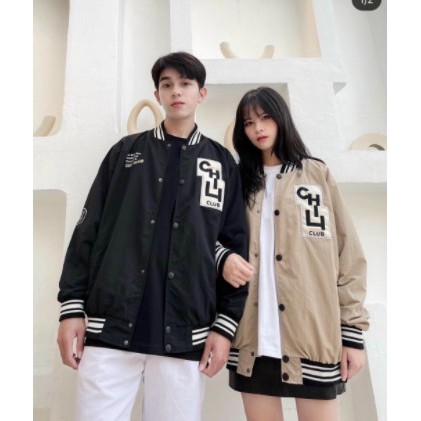 Áo Khoác Dù Bomber Nam Nữ in Số 5 Kèm Chữ CHILLCLUB .VN 2021 Hot Trend - Shop3nunisex