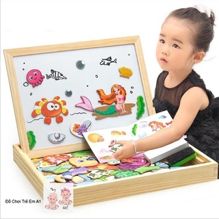 Bộ ghép hình nam châm bằng gỗ