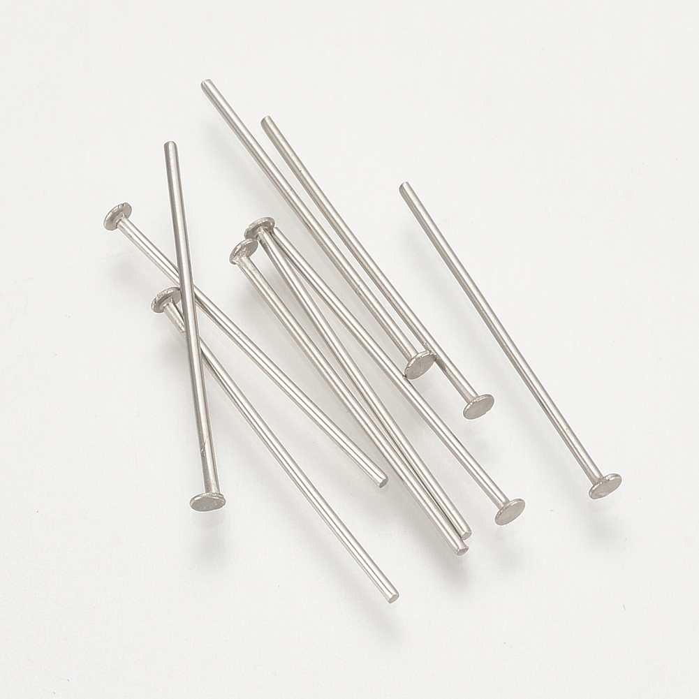 Set 20-500 cái/ 50g ghim đầu dẹt BENECREAT bằng thép không gỉ dùng làm trang sức diy