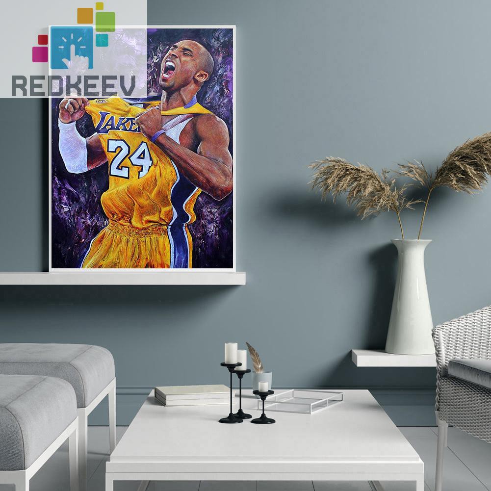 Bộ Tranh Đính Đá 5d Tự Làm Hình Cầu Thủ Bóng Rổ Redkeev 1.13