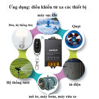 Công tắc đóng ngắt điện điều khiển từ xa 100m/30A (3000W)/220V