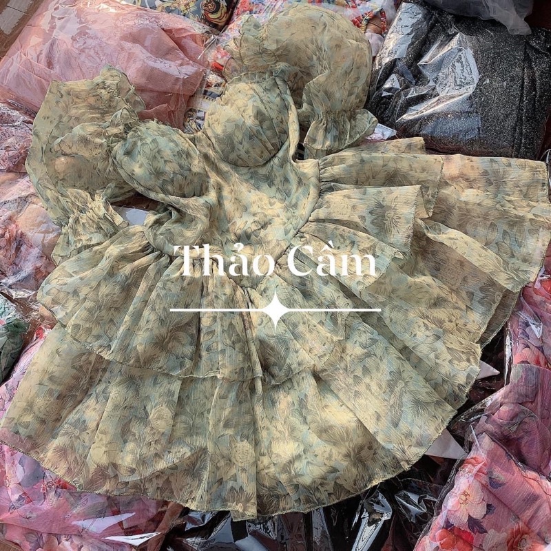 váy lụa 2 dây