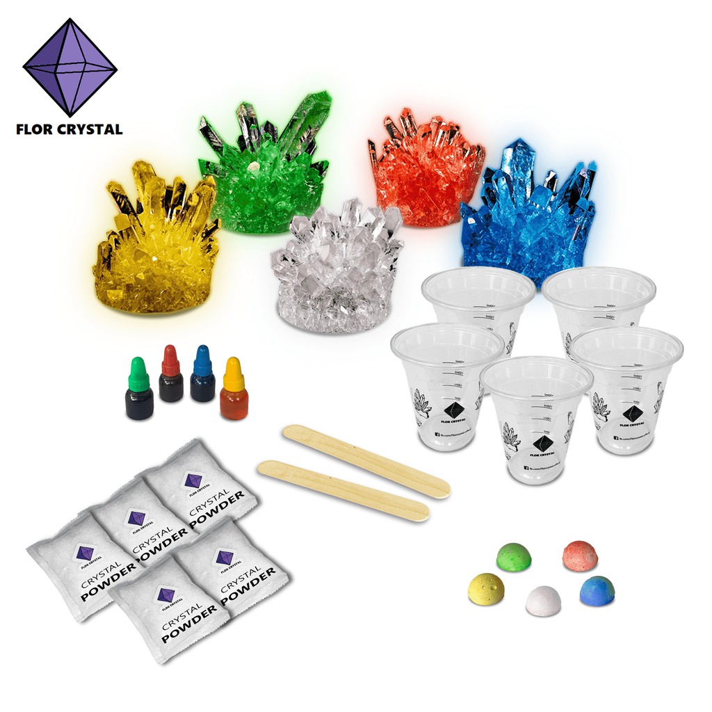 🥑 Bộ đồ chơi khoa học nuôi tinh thể KDP CRYSTAL KIT