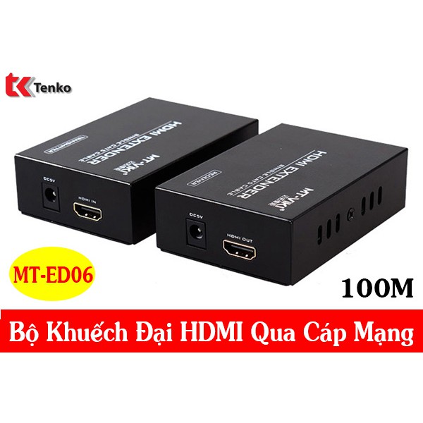 Bộ kích tín hiệu HDMI qua cáp mạng lên đến 100m chính hãng MT-Viki MT-ED06