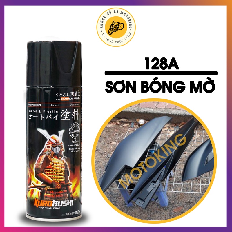 Combo Sơn Samurai màu xám mờ H303 - loại 2K chuẩn quy trình độ bền 5 năm gồm 2K04 -H303 -128A