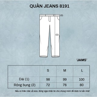 Quần MTL Loose Jeans 8191
