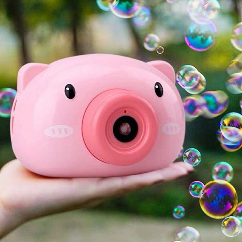 Máy thổi bong bóng hình máy ảnh có nhạc đồ chơi cho bé