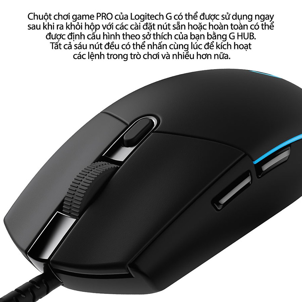 [Mã 11ELSALE hoàn 7% đơn 300K] Chuột game Logitech G PRO Hero (Pro Gaming Mouse)