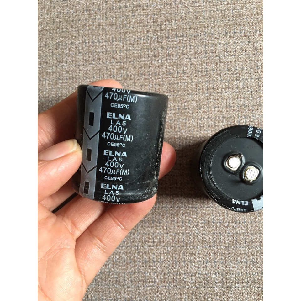 Tụ 400V 470uf hàng bóc máy cam kết chất lượng cao