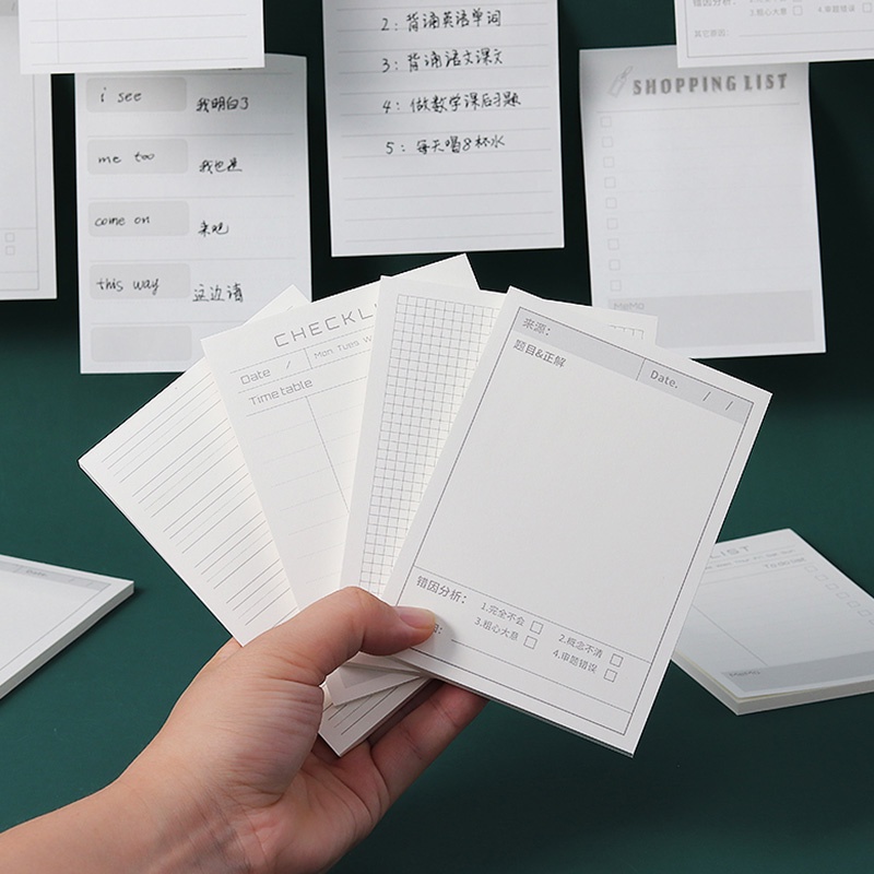 Set 50 tờ giấy ghi chú đa năng tiện lợi cho học sinh