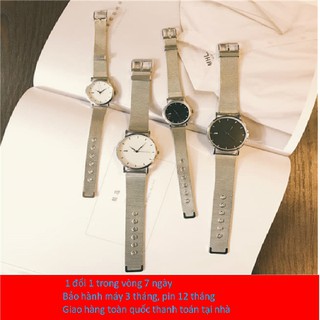 [GIÁ LẺ =SỈ] Đồng hồ dây lưới kim loại nam nữ sir