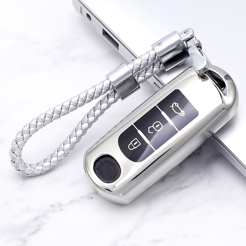 Vỏ Bảo Vệ Chìa Khóa Thông Minh Cho Mazda 2 3 6 Atenza Axela Demio CX-5 CX5 CX-3 CX7 CX-9 2015-2019