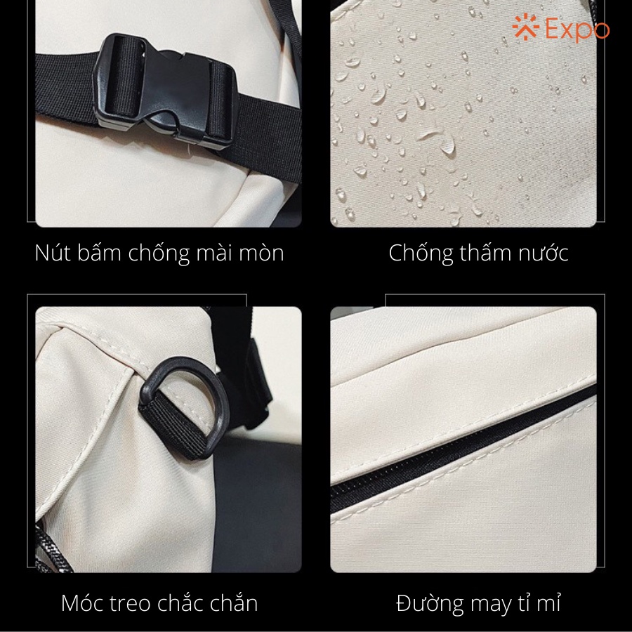 Túi đeo chéo size to LIPANO unisex phong cách đường phố cực ngầu