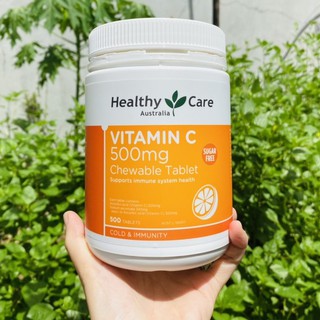 Viên C nhai Healthy Care Vitamin C 500mg 500 viên – Xuất xứ Úc