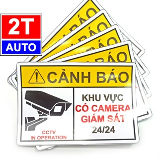 LOGO CẢNH BÁO KHU VỰC CÓ CAMERA GIÁM SÁT, KHU VỰC CÓ CAMERA THEO DÕI 24 ...